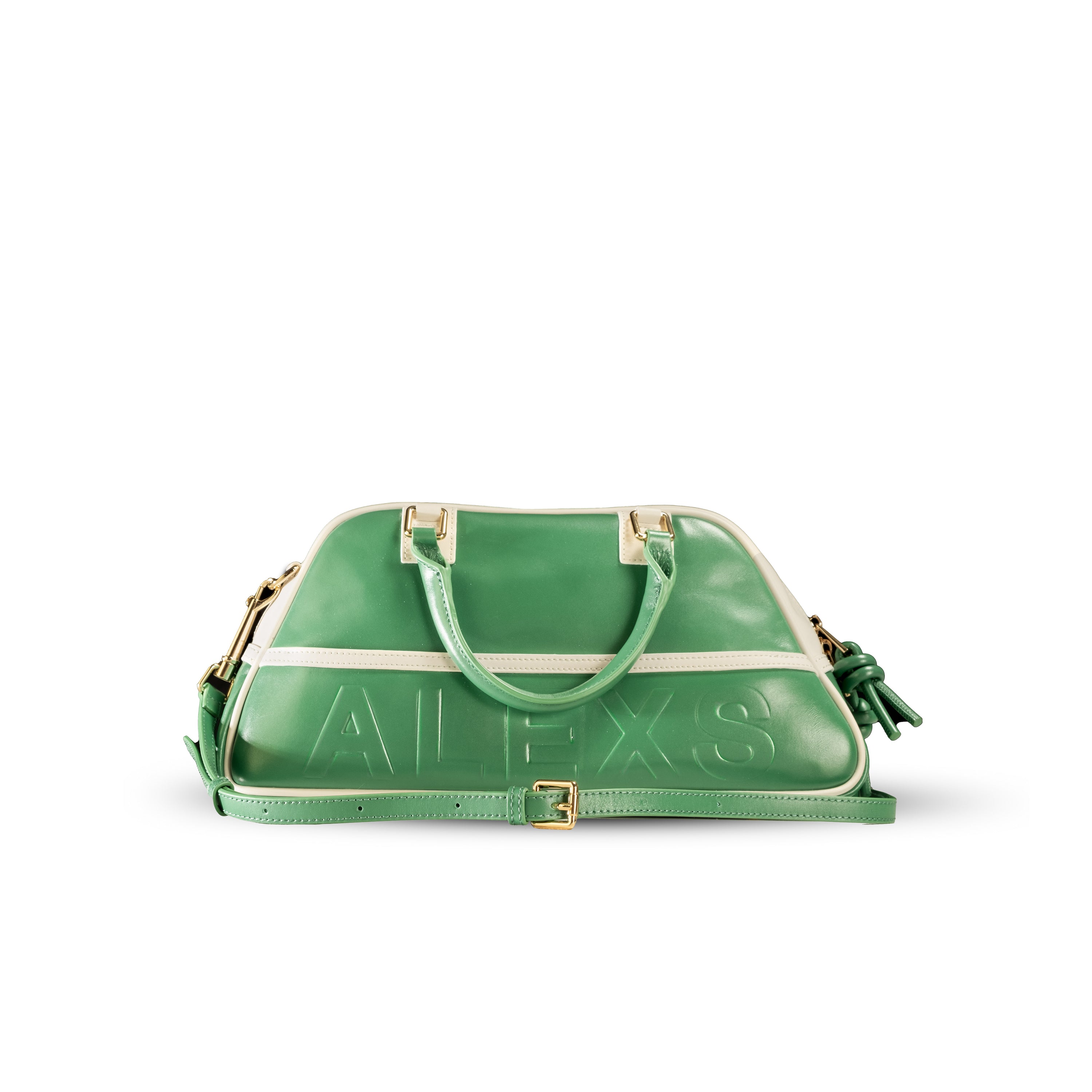 Bolso DEPORTIVO Piel Verde / Blanco