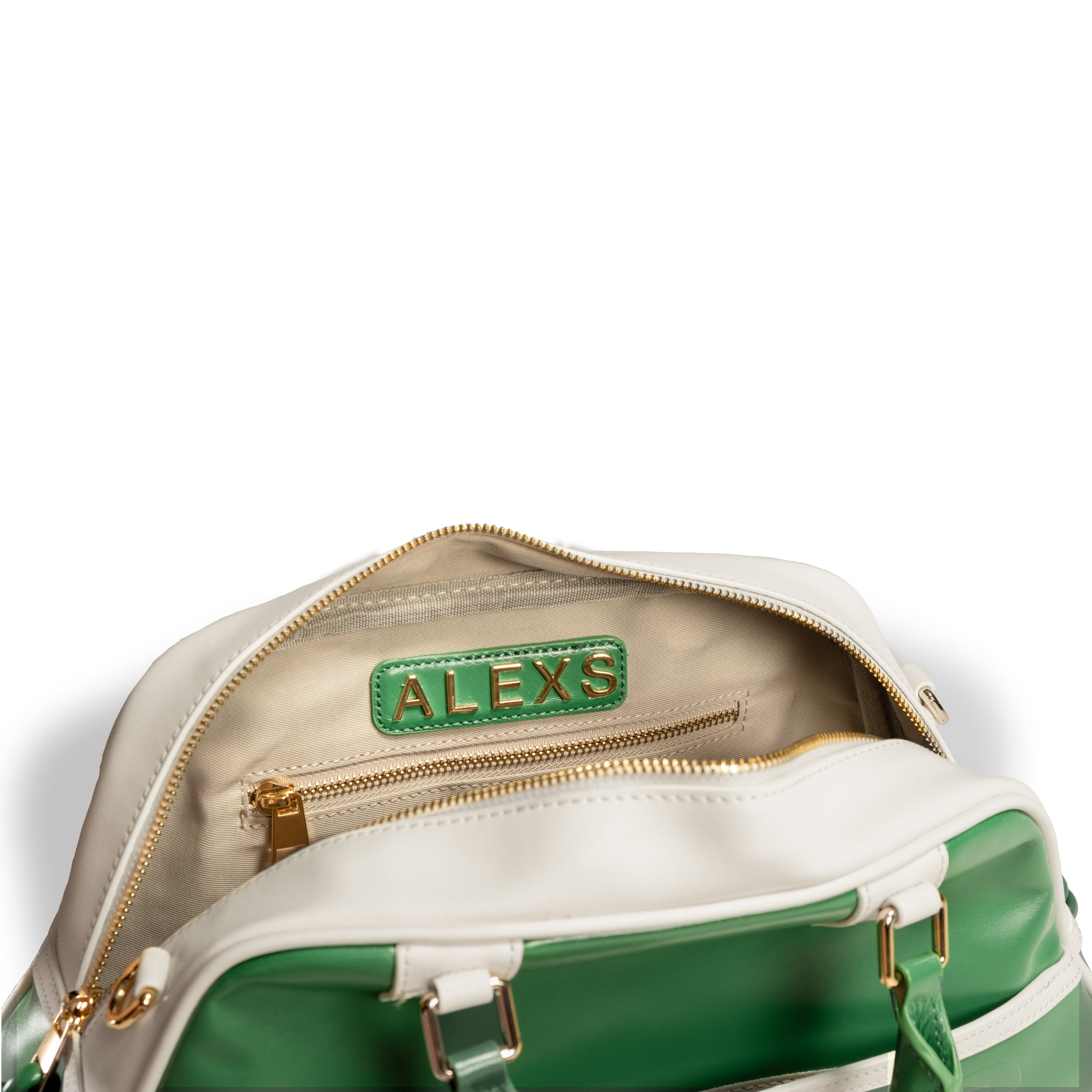 Bolso DEPORTIVO Piel Verde / Blanco