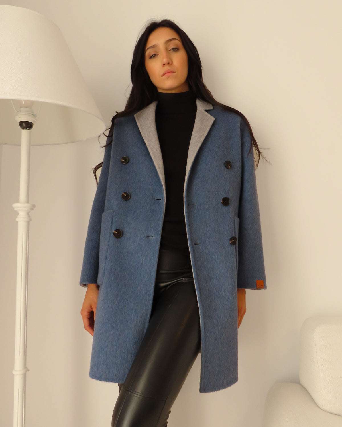 Reversible Hooded Coat Red / Mocha
